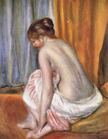 Back View of a Bather